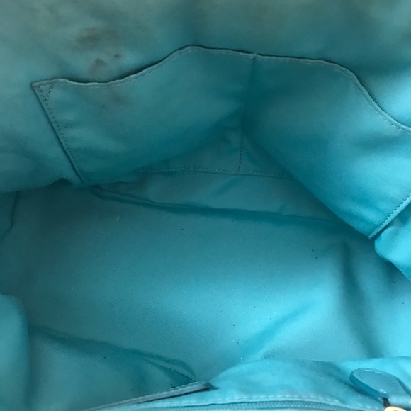 🌟HP🌟Coach Teal Cora Studded Purse - Picture 4 of 5